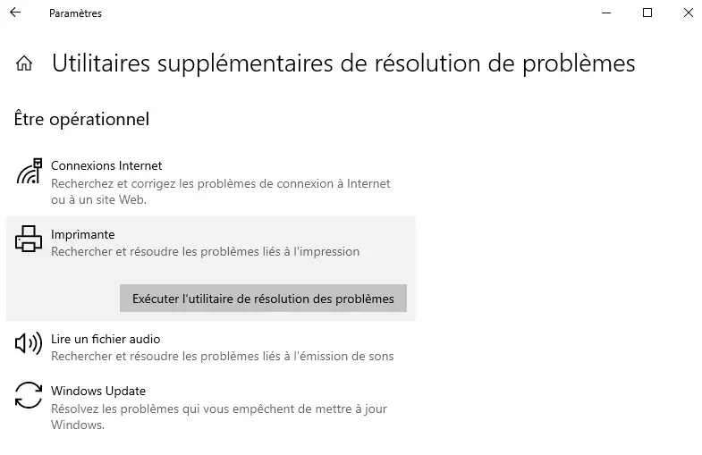 imprimante n'est pas détectée par le pc que faire?